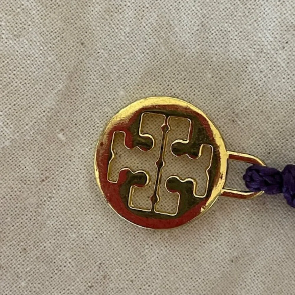 TORY BURCH Monogram Charm Large Drawstring Dust Storage Bag 26 x 15